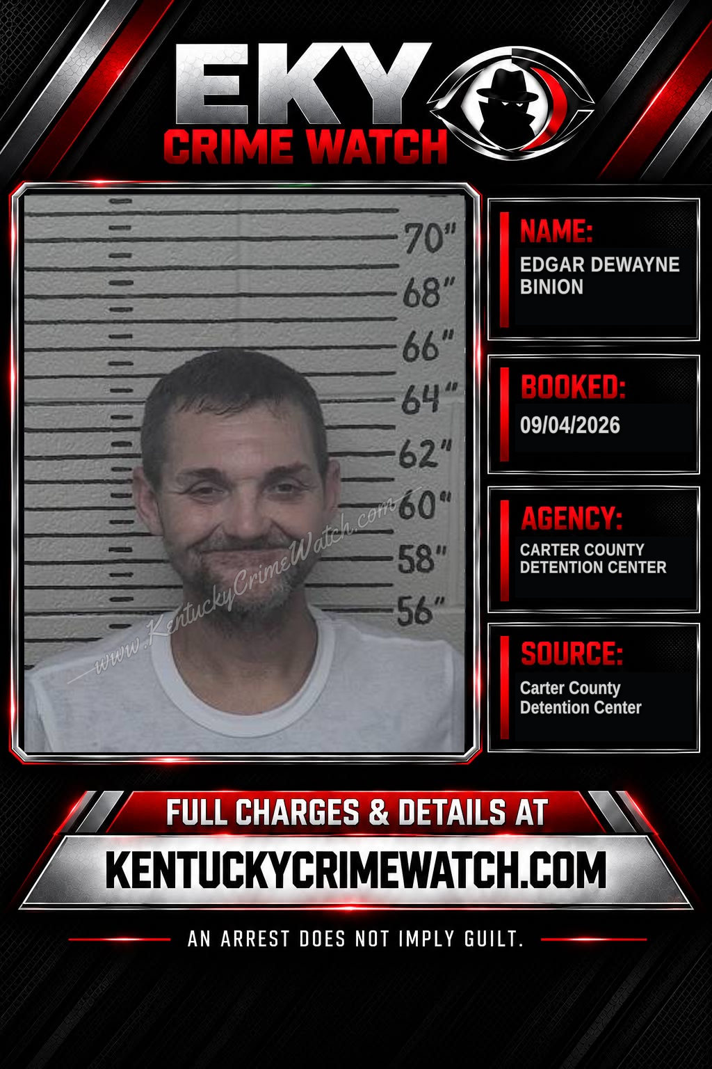 EDGAR DEWAYNE BINION booking image