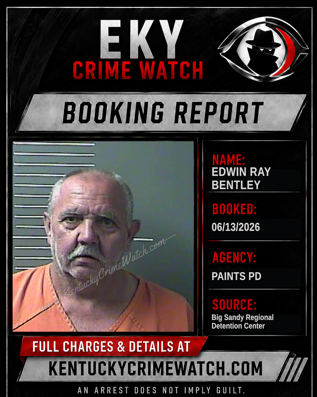 EDWIN RAY BENTLEY booking image
