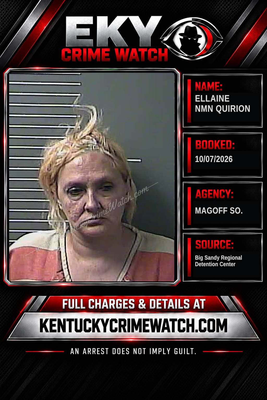 ELLAINE NMN QUIRION booking image
