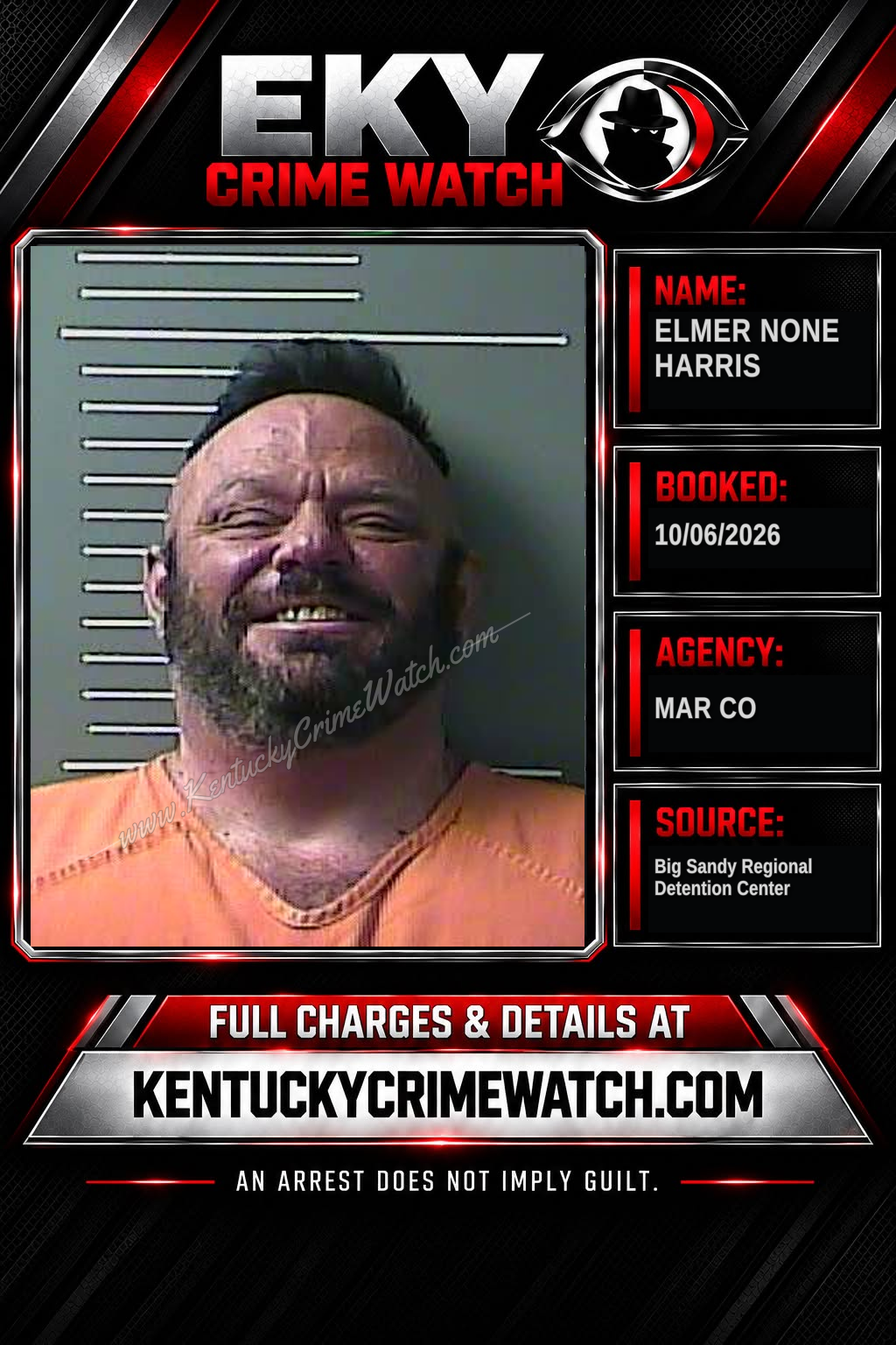 ELMER NONE HARRIS booking image