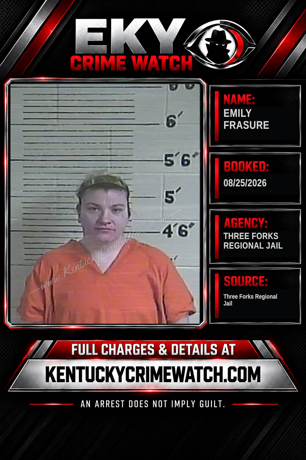 Emily Frasure booking image