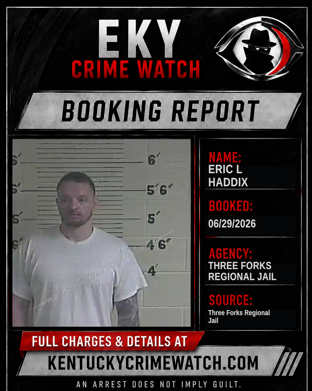 Eric L Haddix booking image