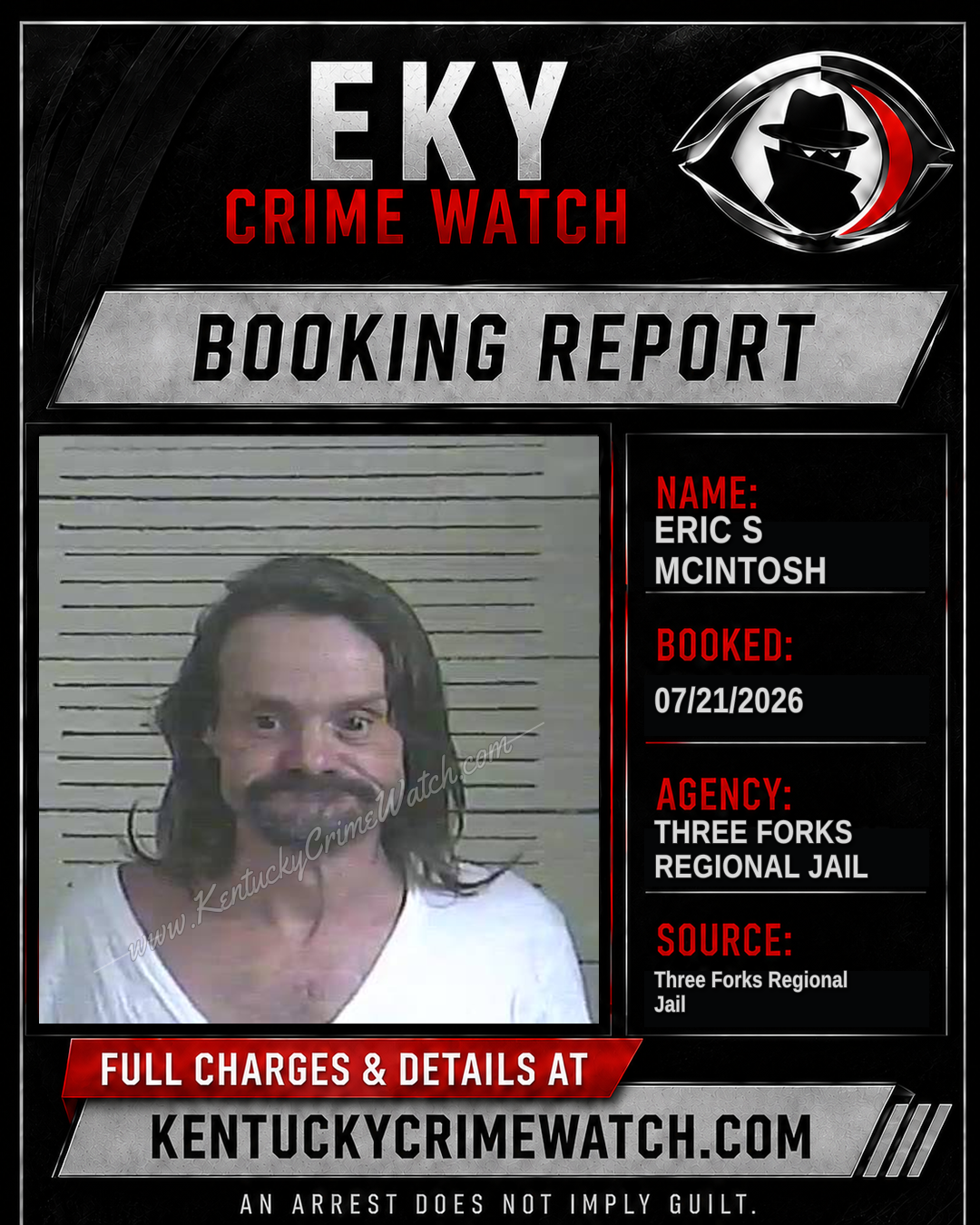 Eric S McIntosh booking image