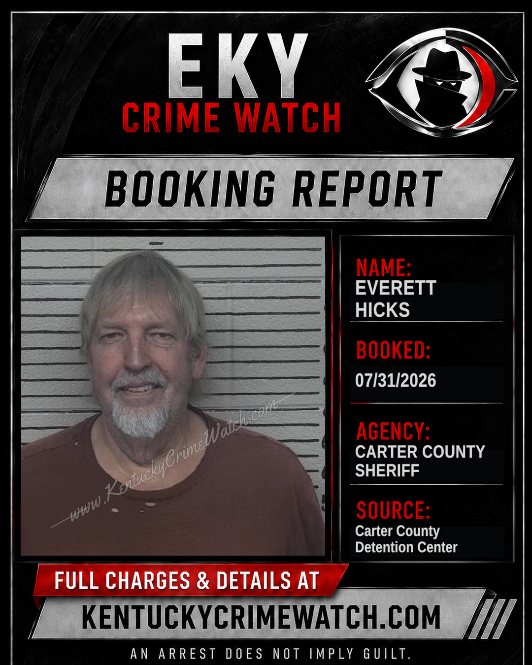 EVERETT HICKS booking image