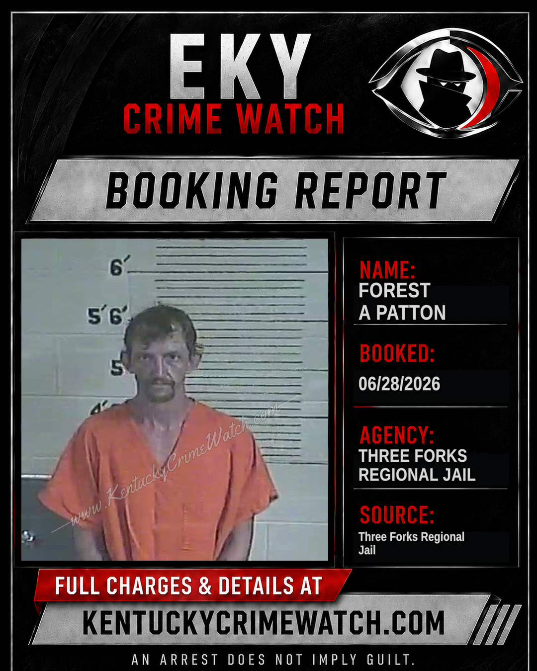 Forest A Patton booking image