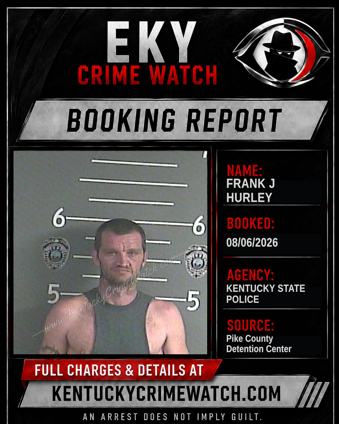FRANK J HURLEY booking image