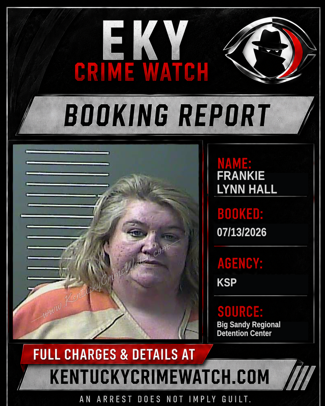 FRANKIE LYNN HALL booking image