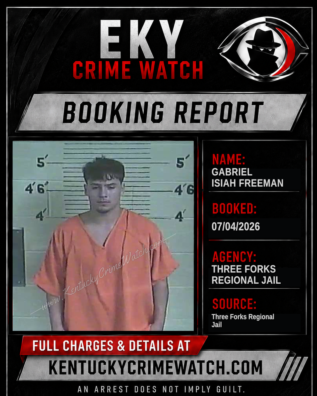 Gabriel Isiah Freeman booking image