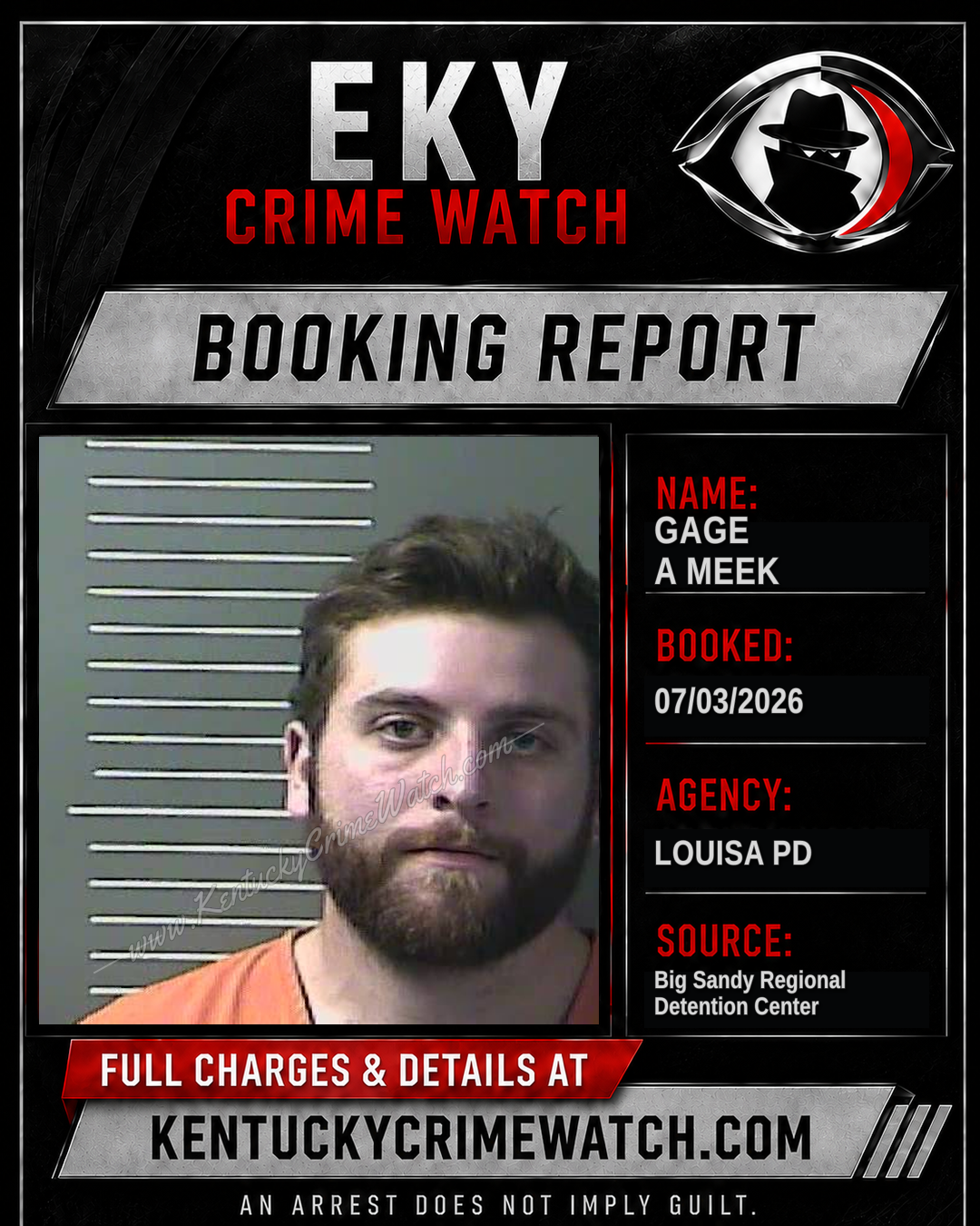 GAGE A MEEK booking image