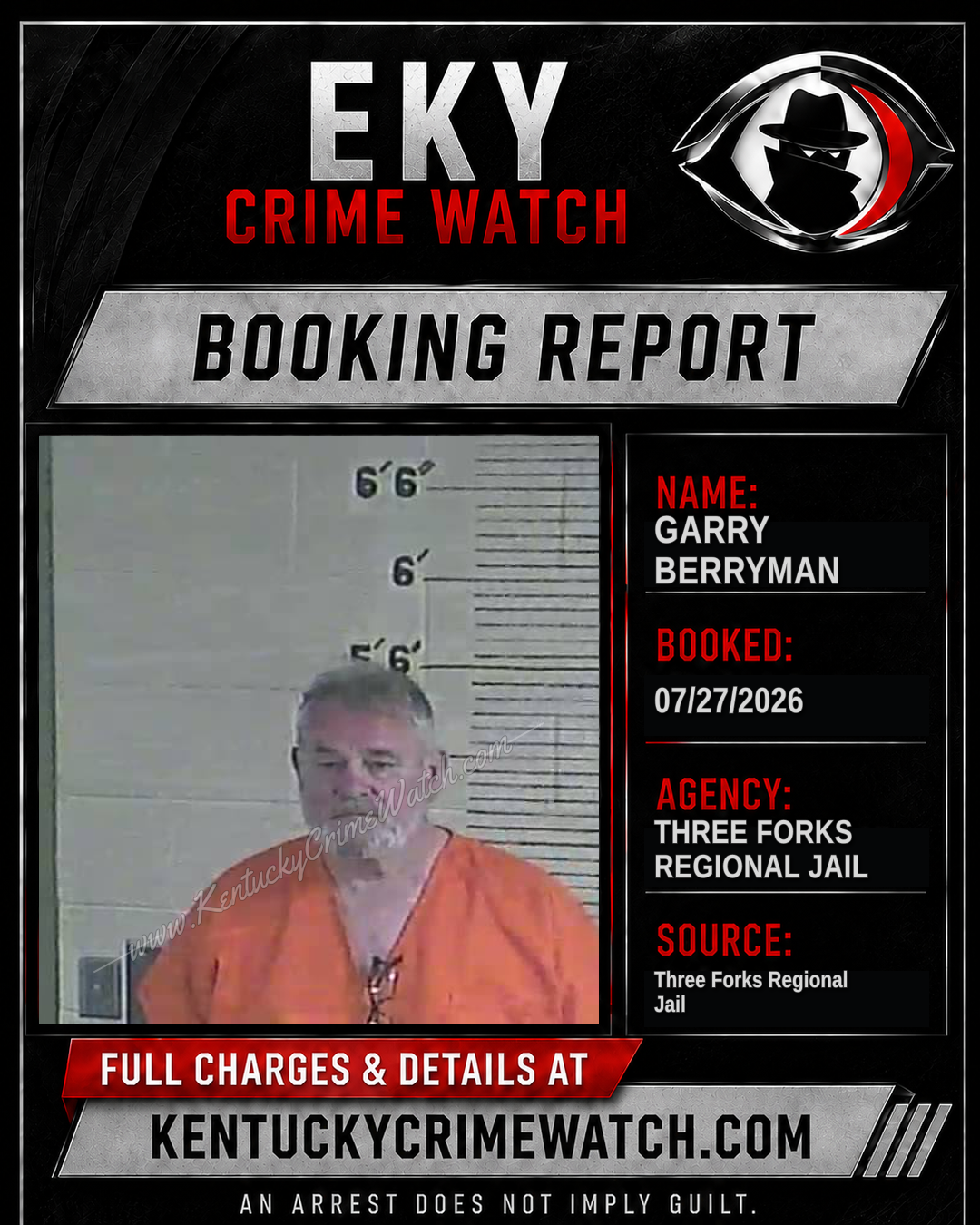 Garry Berryman booking image