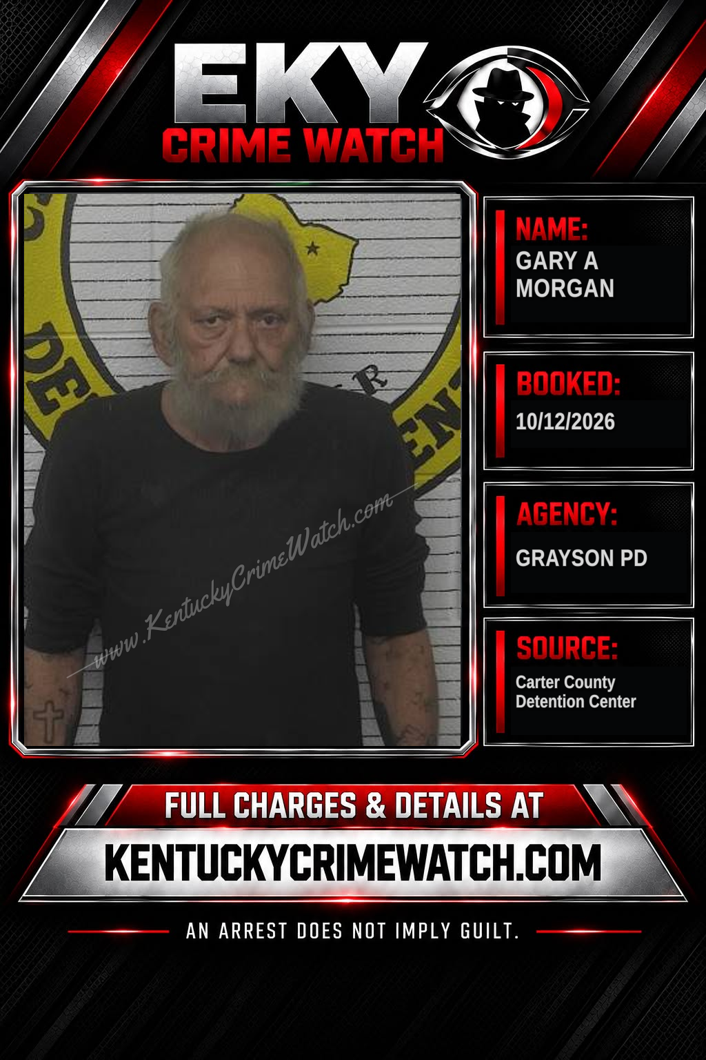 GARY A MORGAN booking image