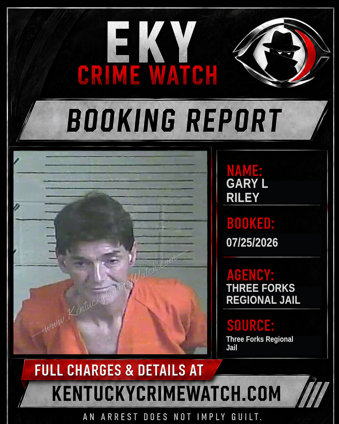 Gary L Riley booking image