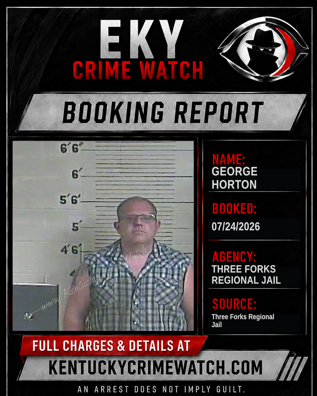 George Horton booking image