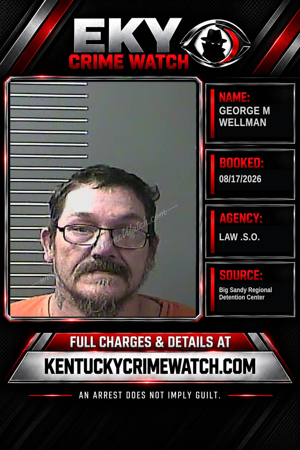 GEORGE M WELLMAN booking image