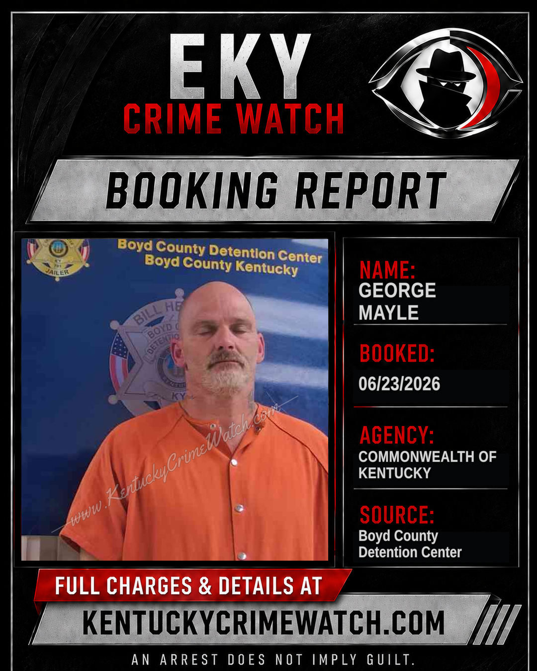 GEORGE MAYLE booking image