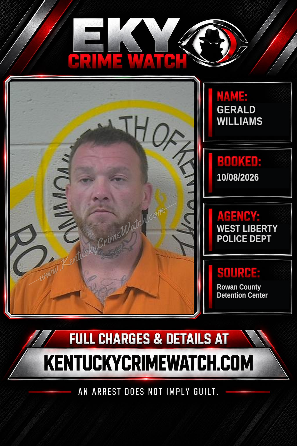 GERALD WILLIAMS booking image