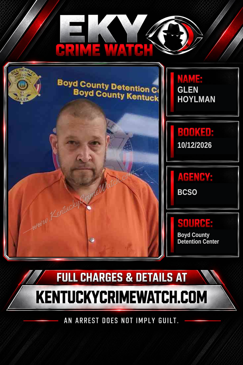 GLEN HOYLMAN booking image