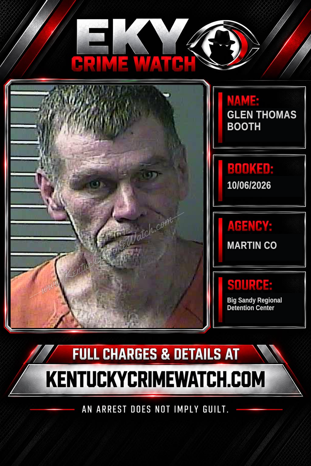 Glen Thomas BOOTH booking image