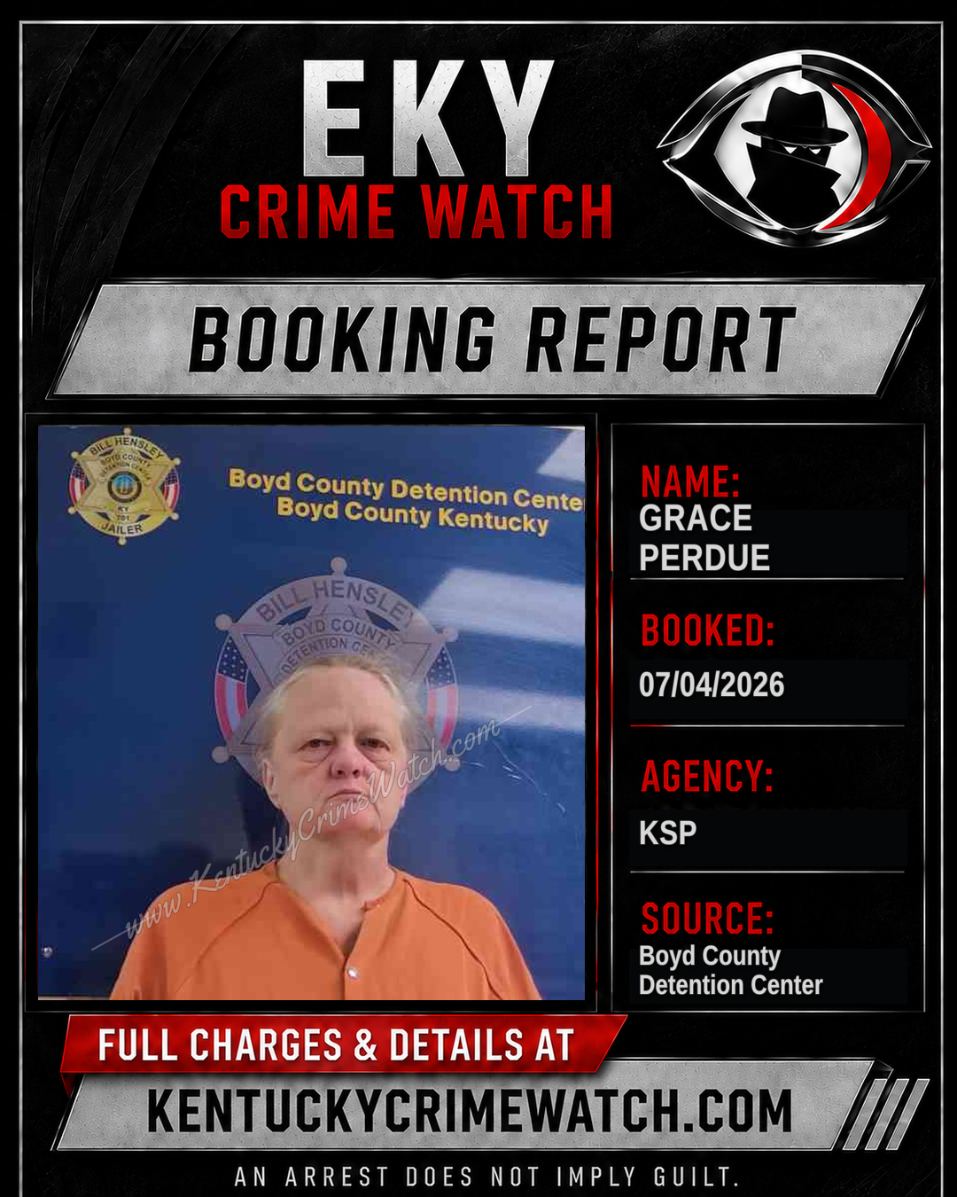 GRACE PERDUE booking image