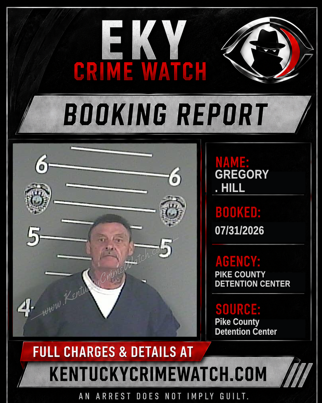 GREGORY . HILL booking image