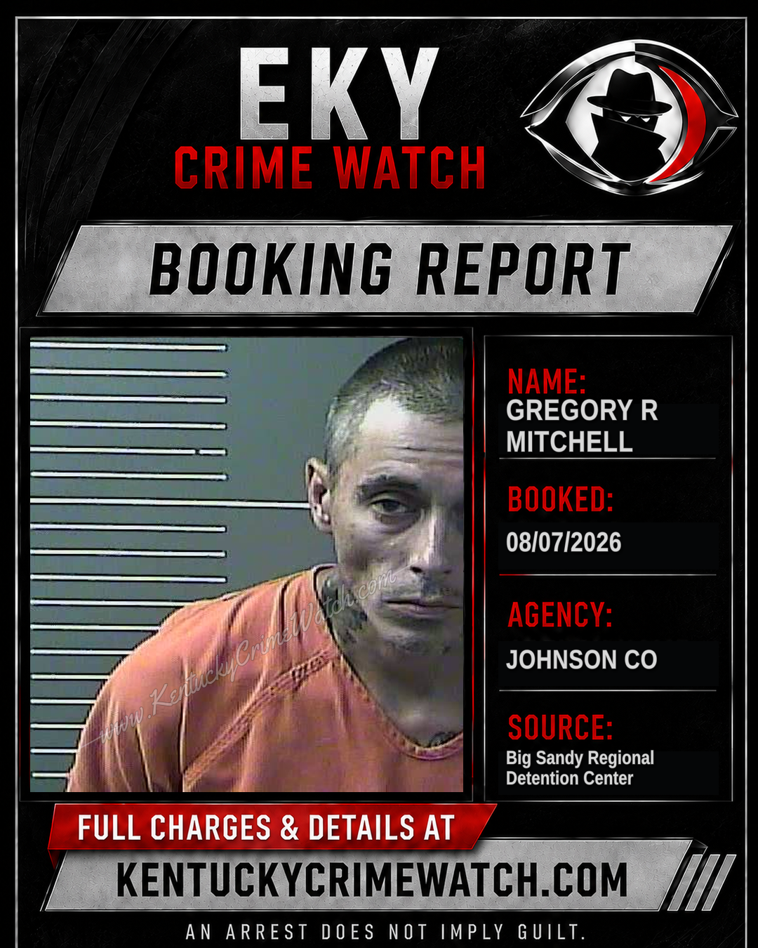 GREGORY R MITCHELL booking image