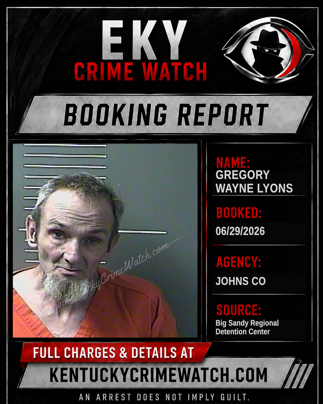 GREGORY WAYNE LYONS booking image