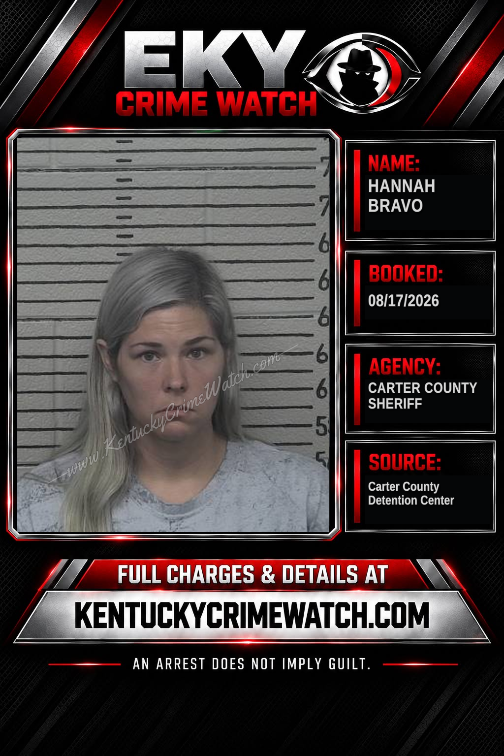 HANNAH BRAVO booking image