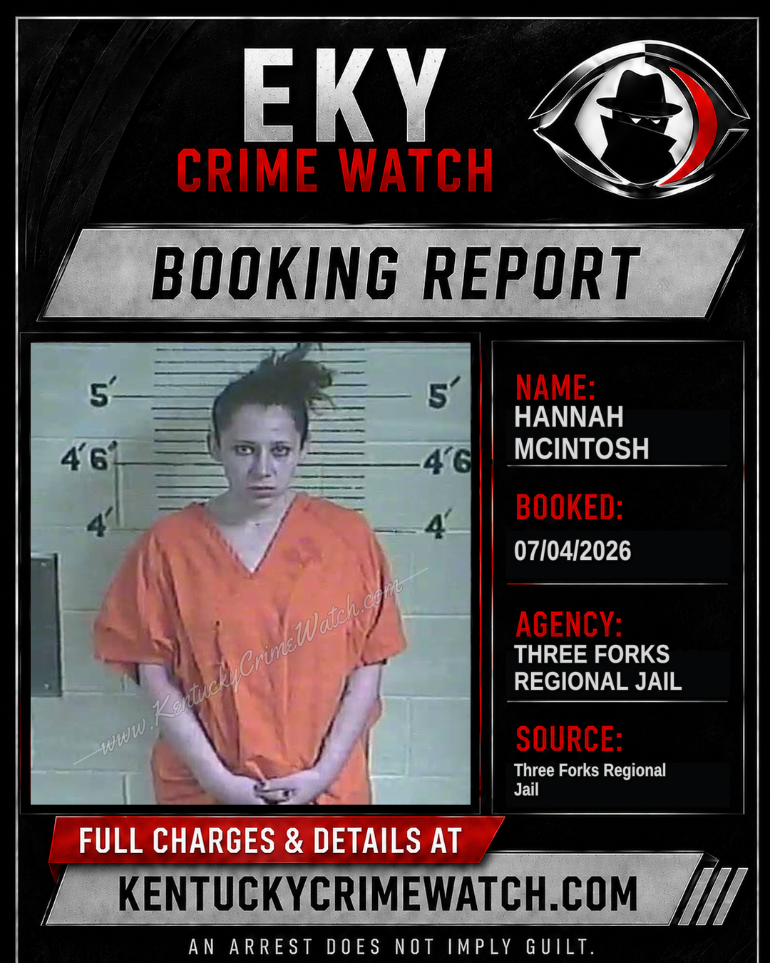 Hannah McIntosh booking image