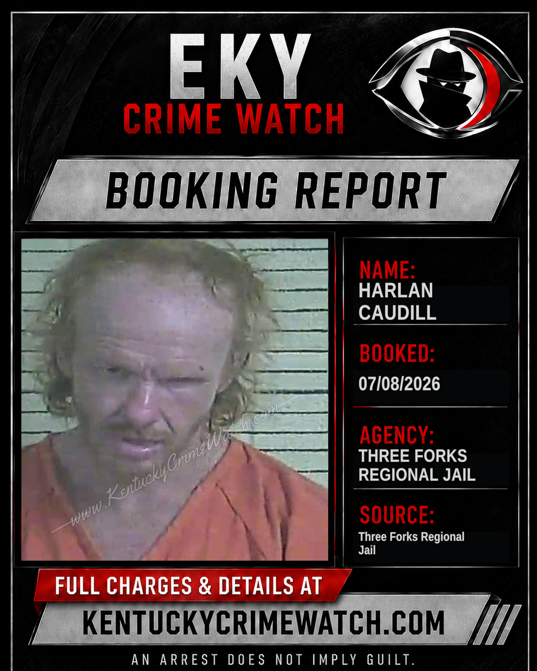 Harlan Caudill booking image