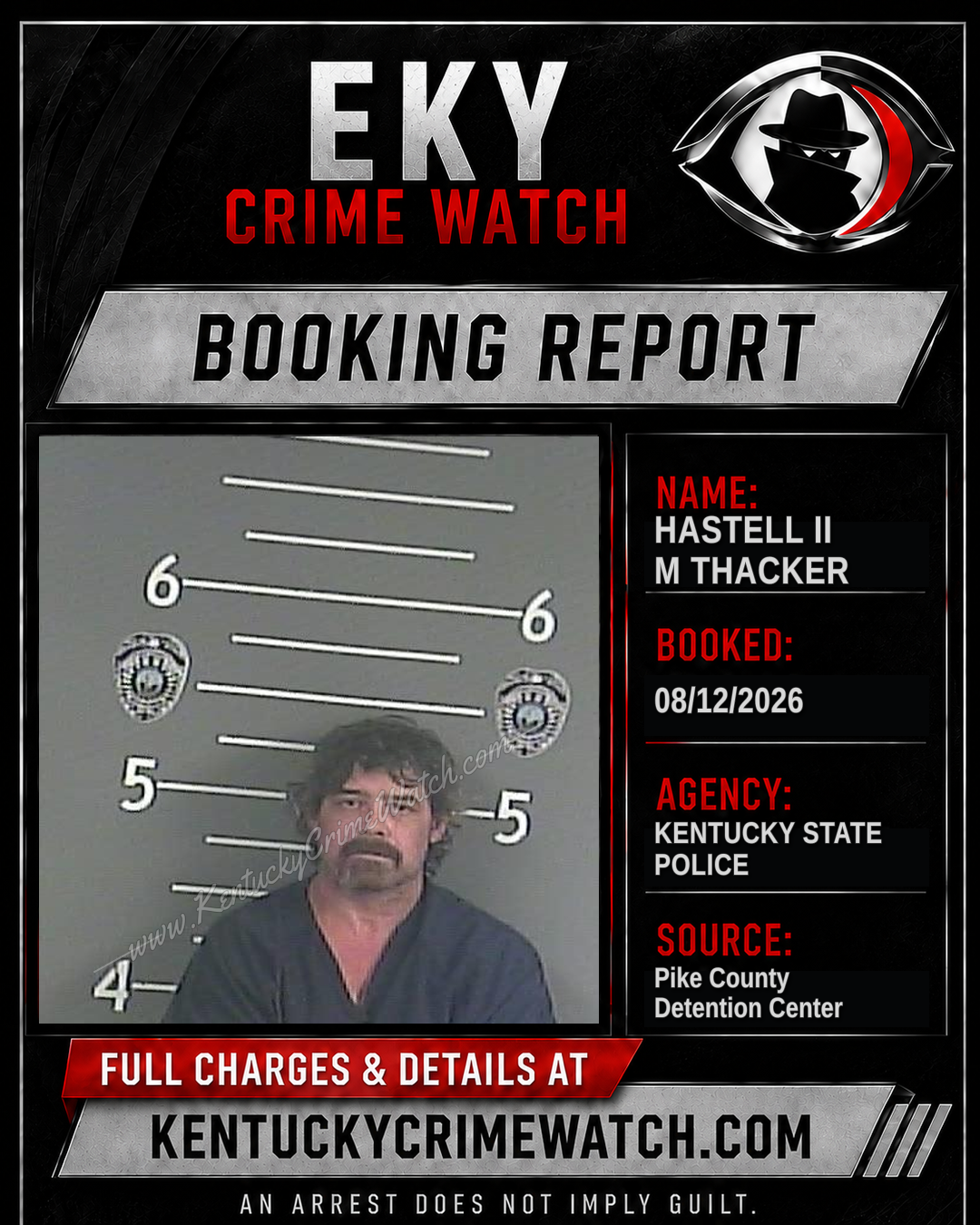 HASTELL II M THACKER booking image