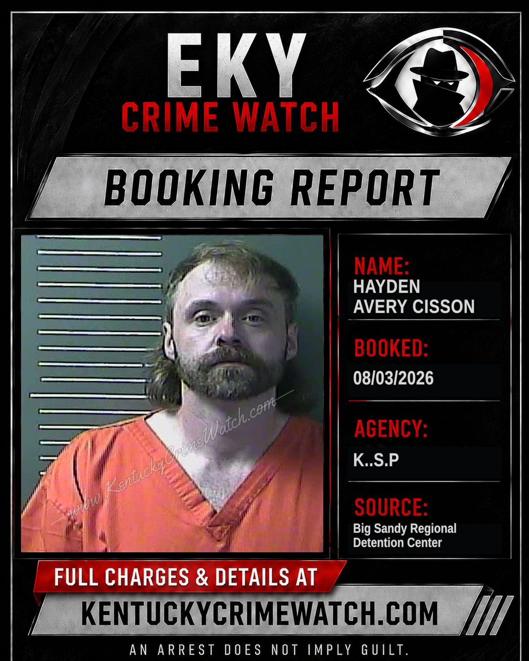 HAYDEN AVERY CISSON booking image