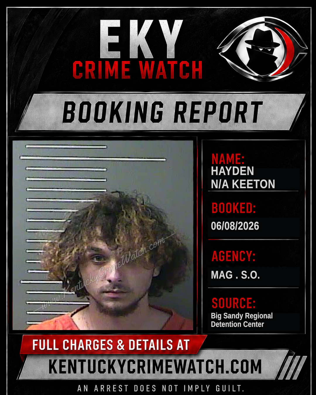 HAYDEN N/A KEETON booking image
