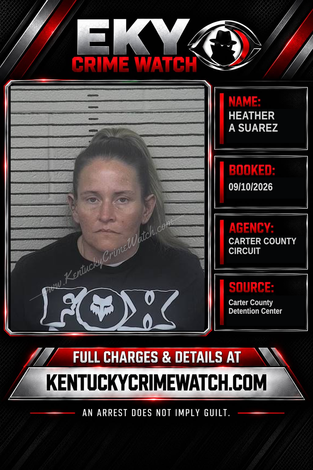 HEATHER A SUAREZ booking image