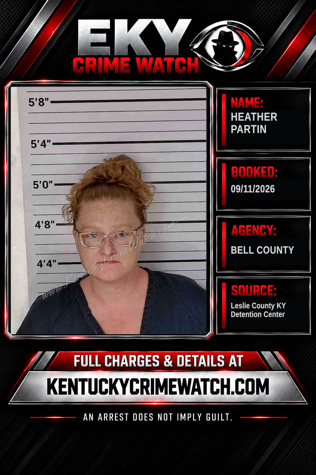 HEATHER PARTIN booking image