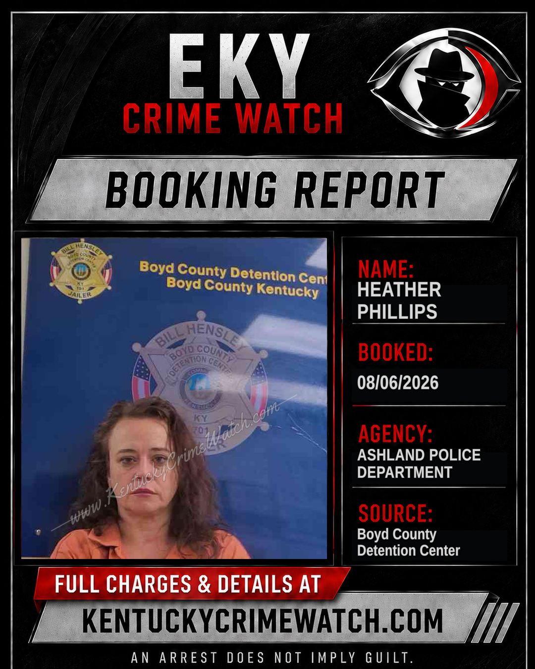 HEATHER PHILLIPS booking image