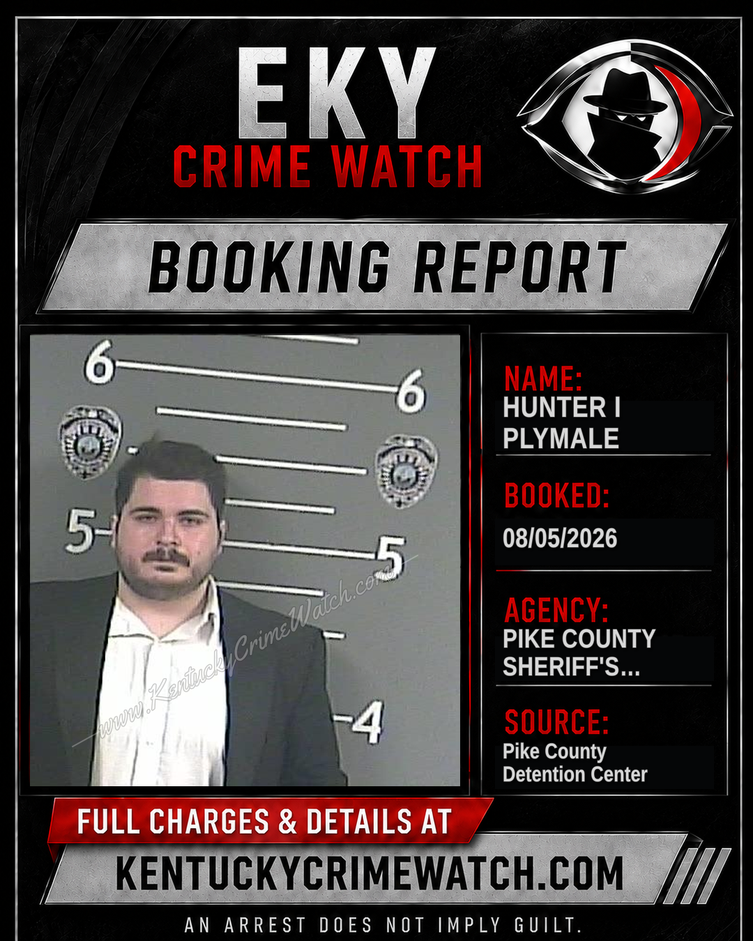 HUNTER I PLYMALE booking image