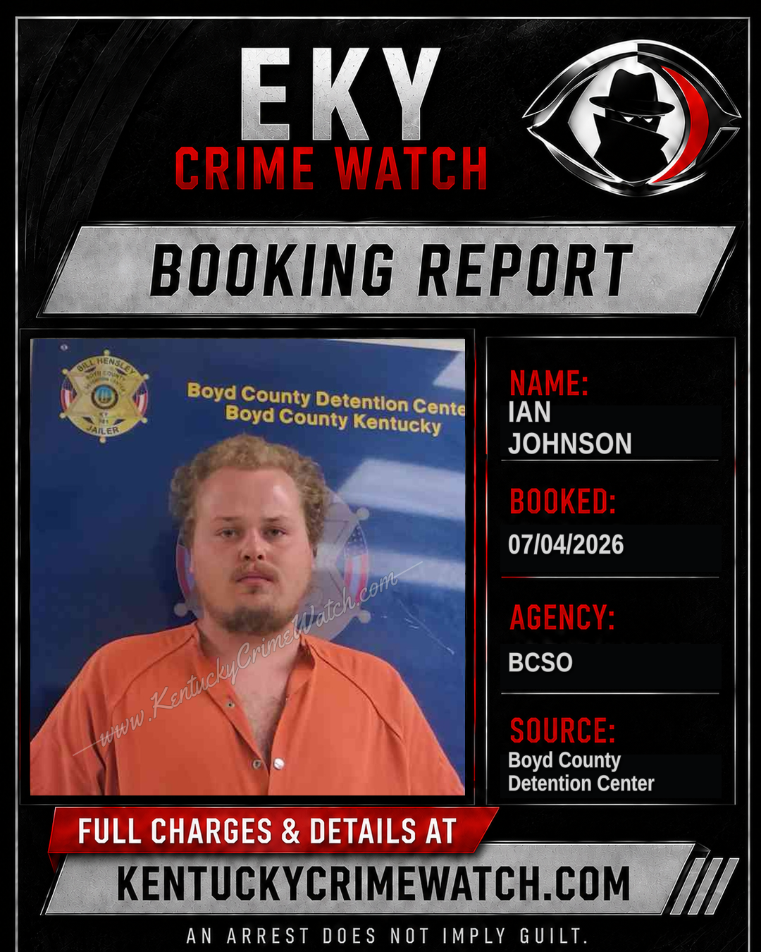 IAN JOHNSON booking image
