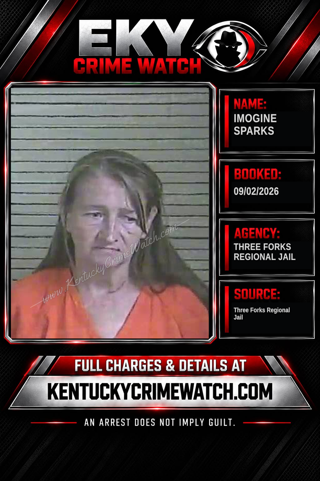 Imogine Sparks booking image