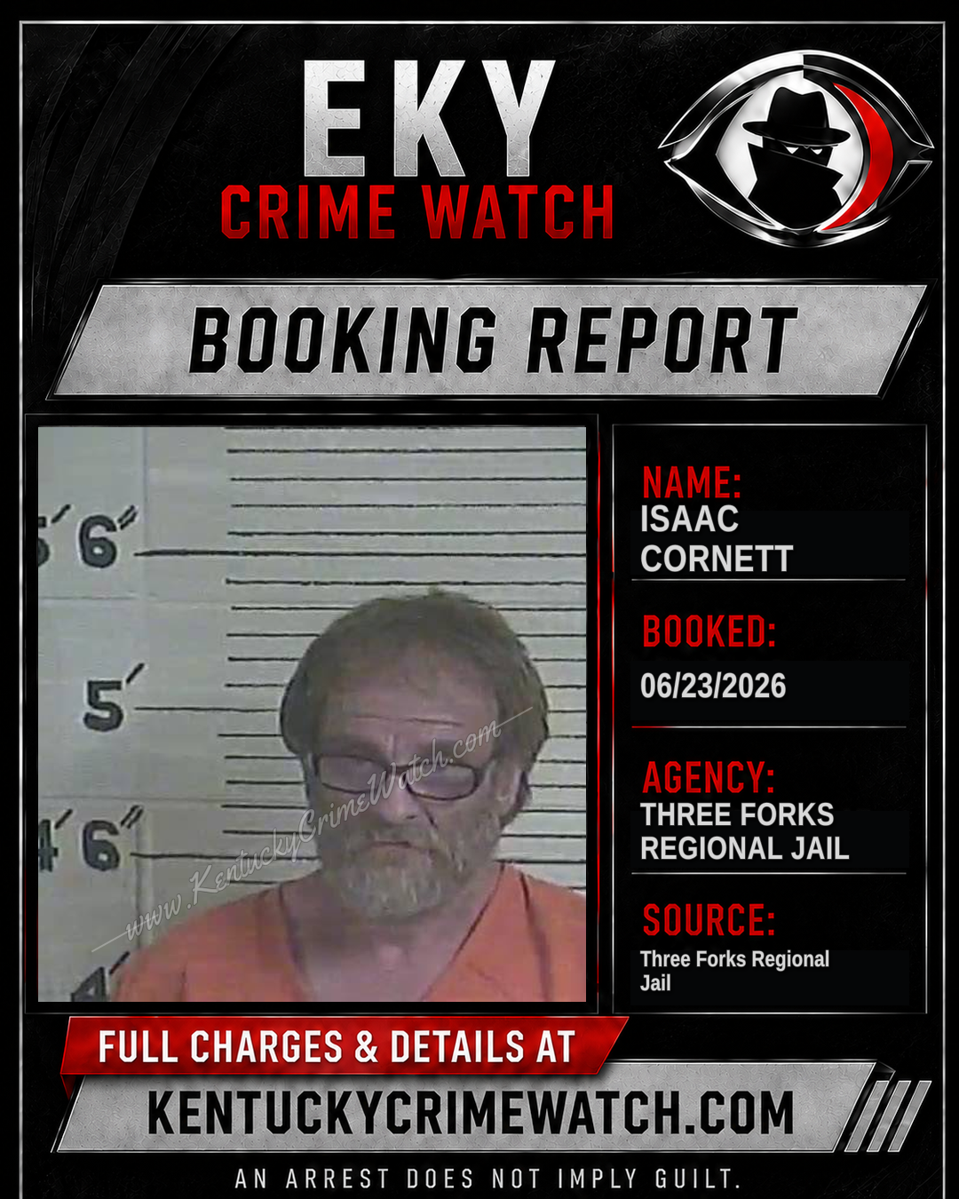 Isaac Cornett booking image