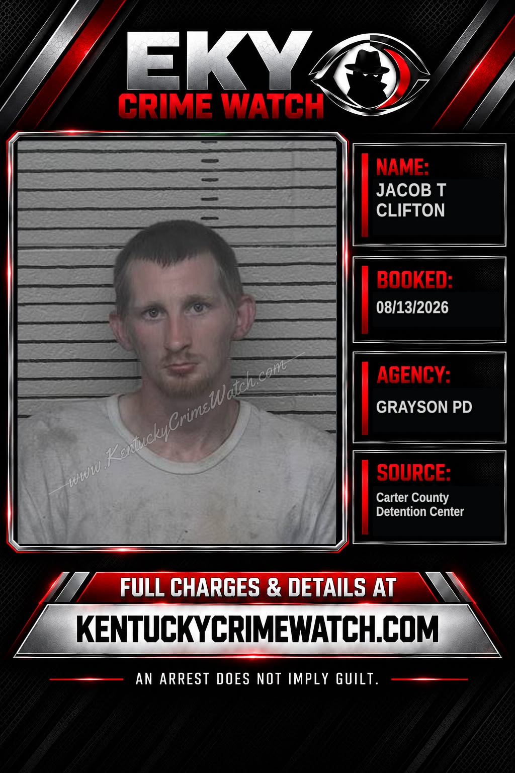 JACOB T CLIFTON booking image