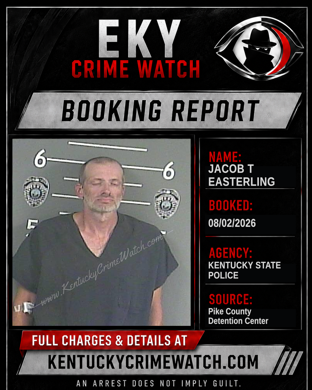 JACOB T EASTERLING booking image