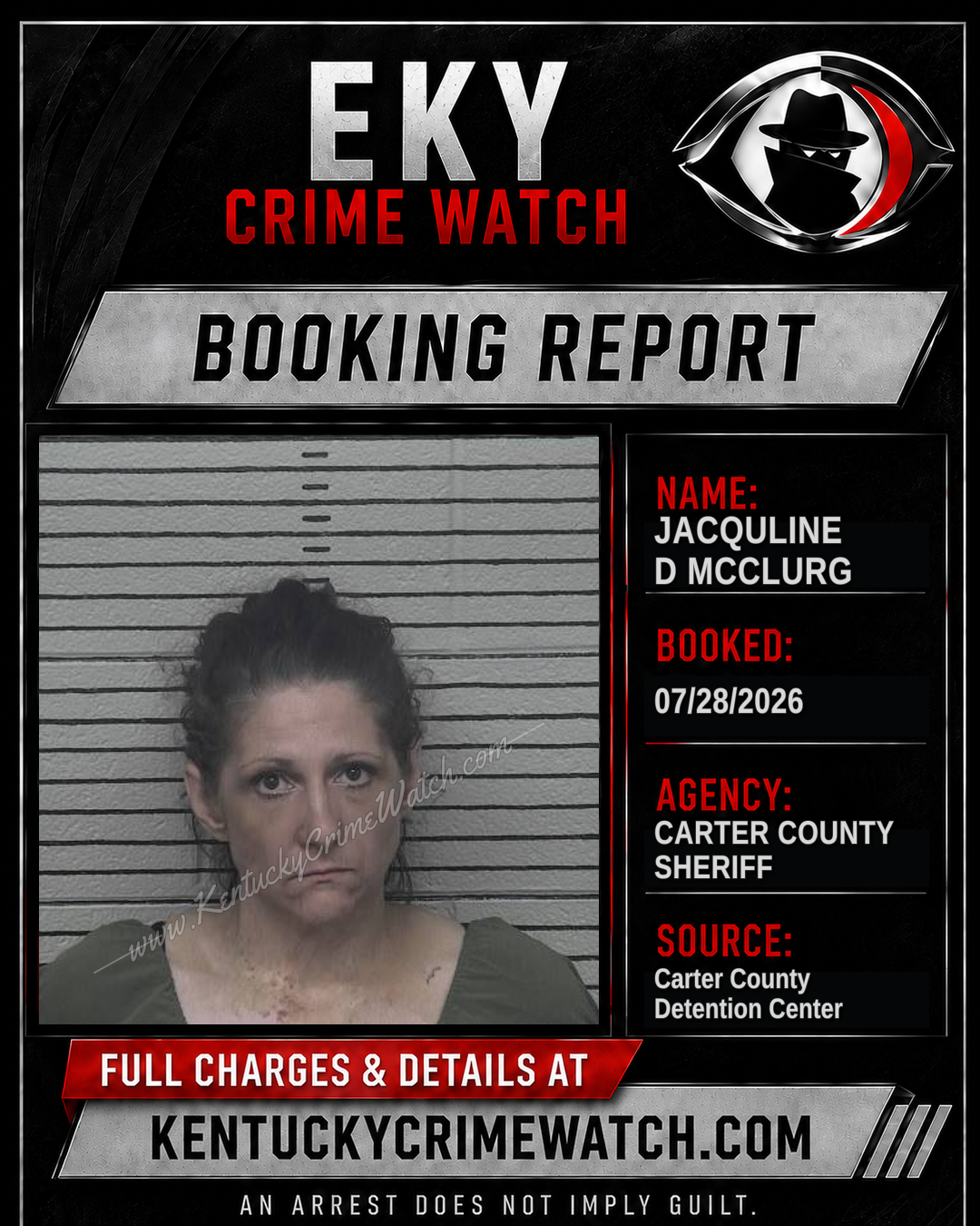 JACQULINE D MCCLURG booking image