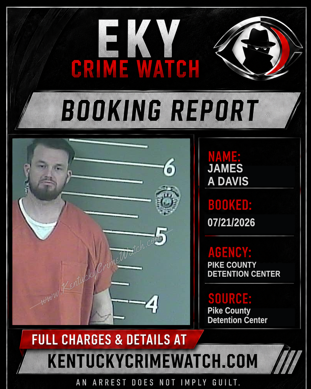 JAMES A DAVIS booking image