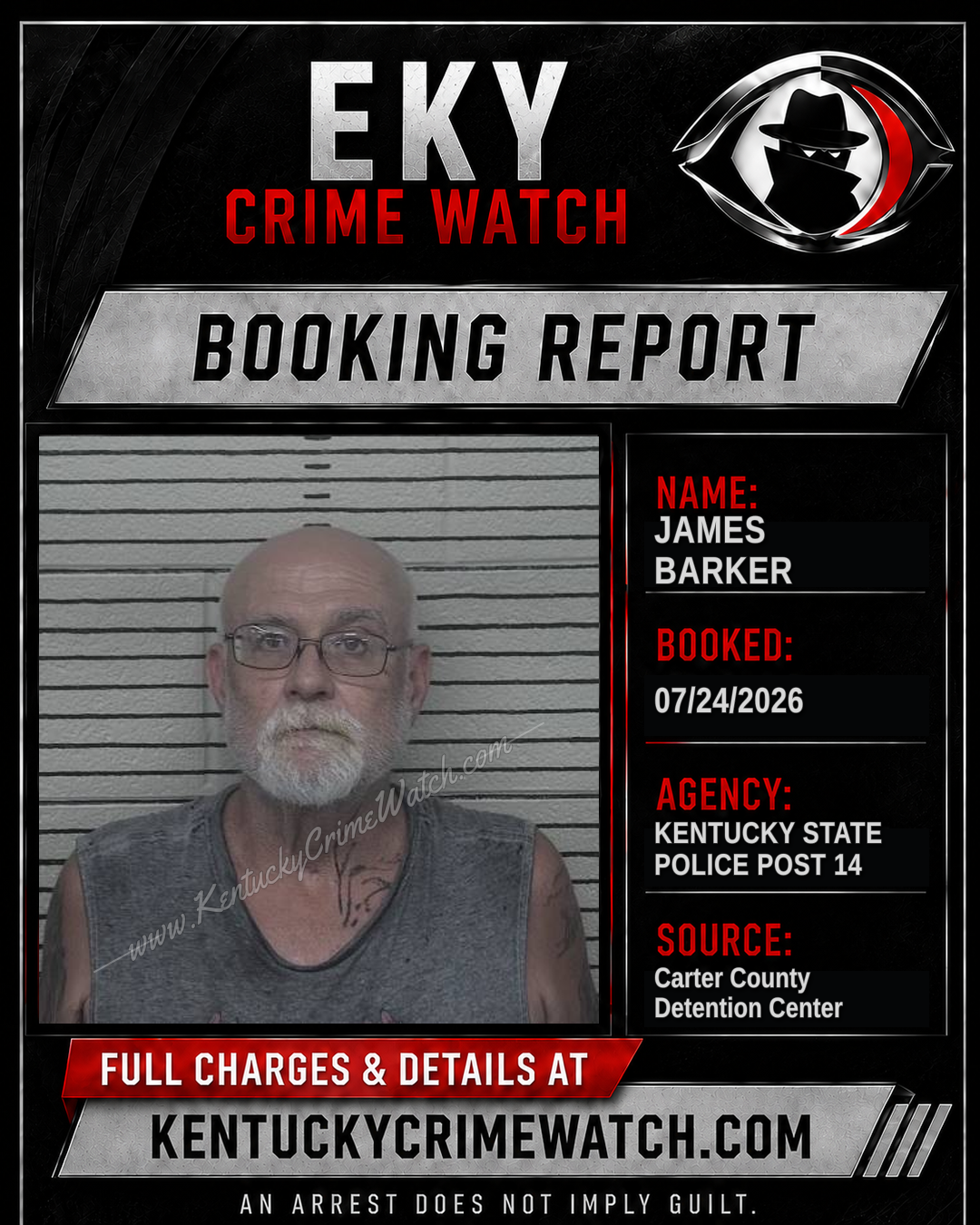 JAMES BARKER booking image