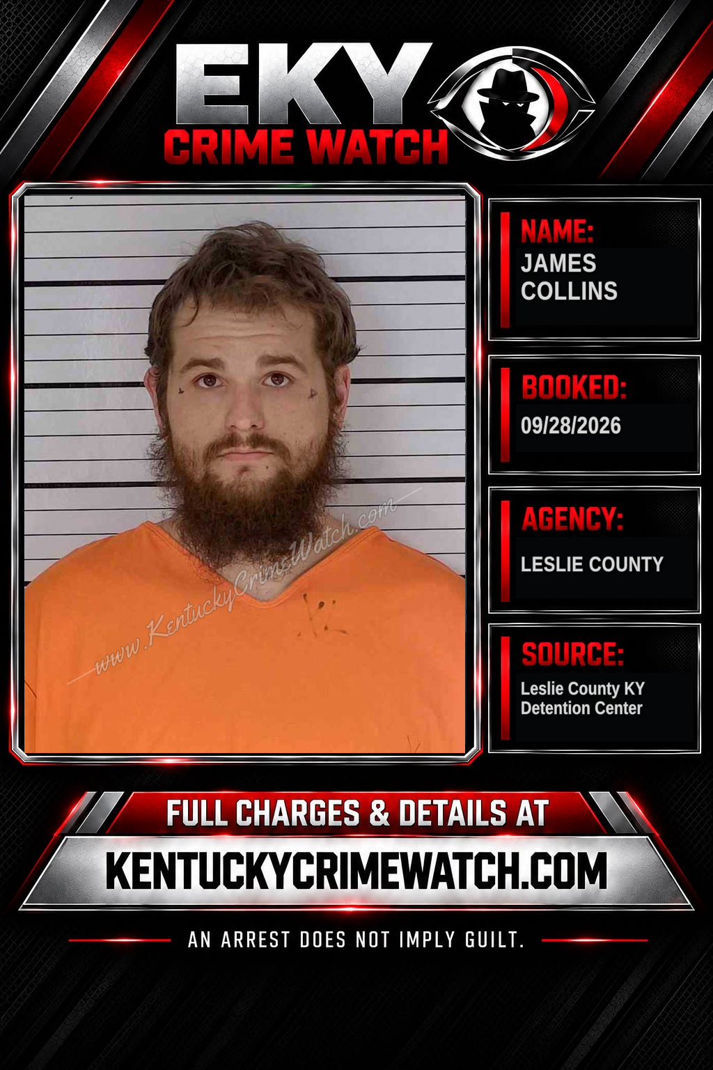 JAMES COLLINS booking image
