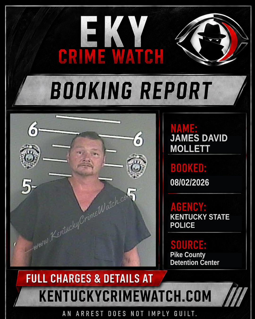 JAMES DAVID MOLLETT booking image