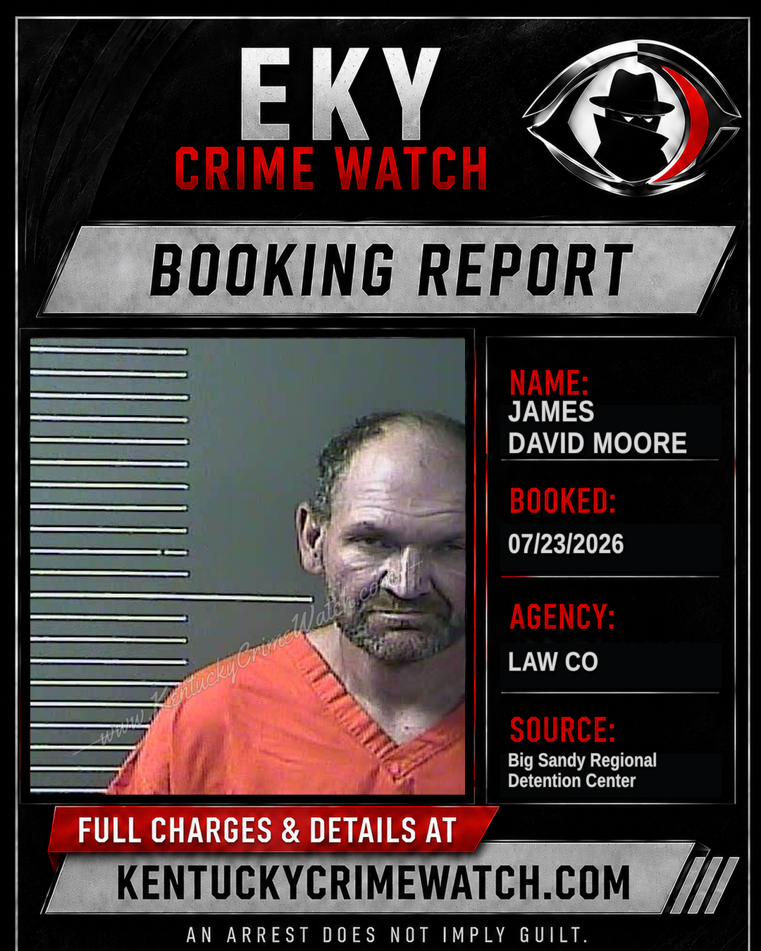 JAMES DAVID MOORE booking image