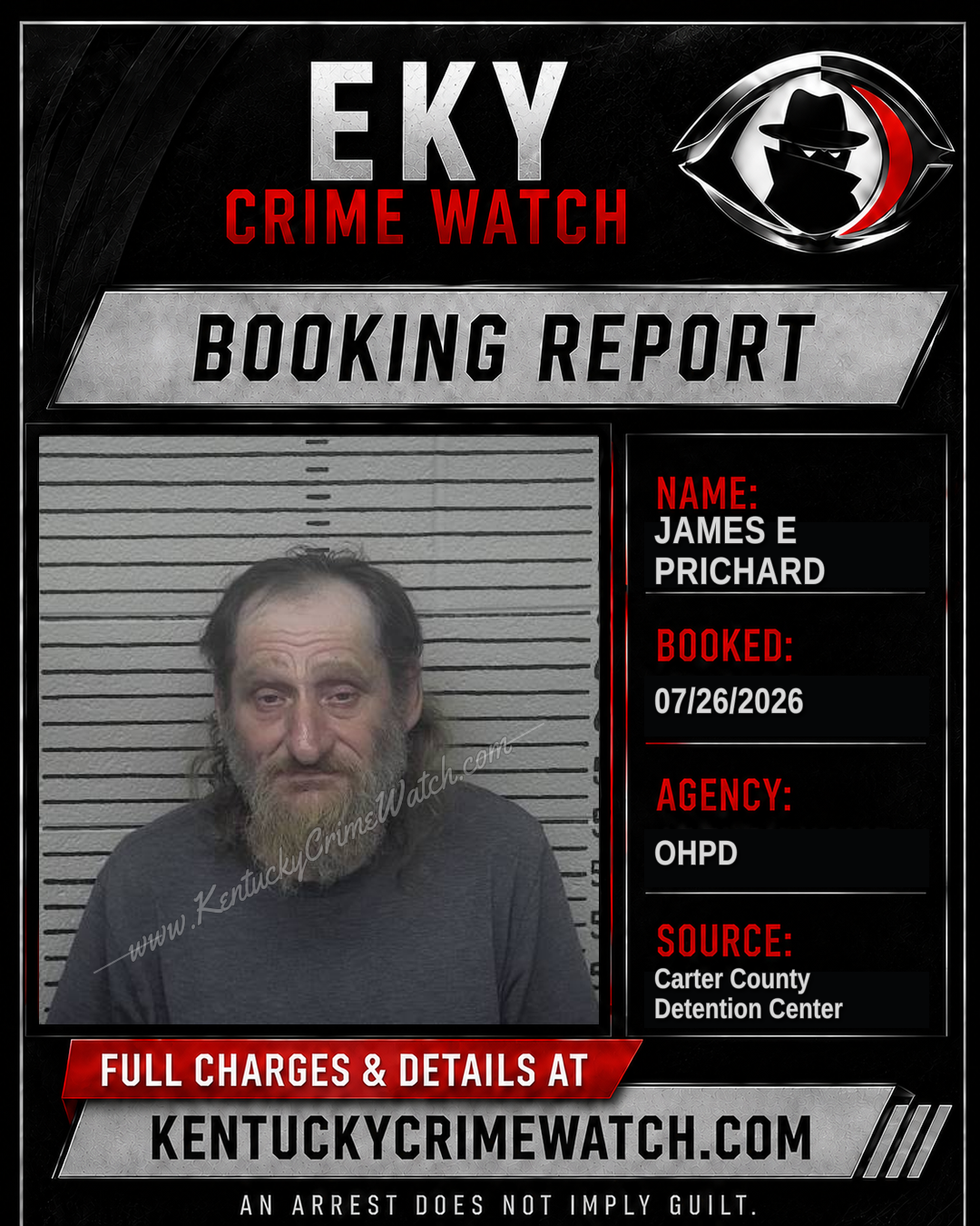 JAMES E PRICHARD booking image