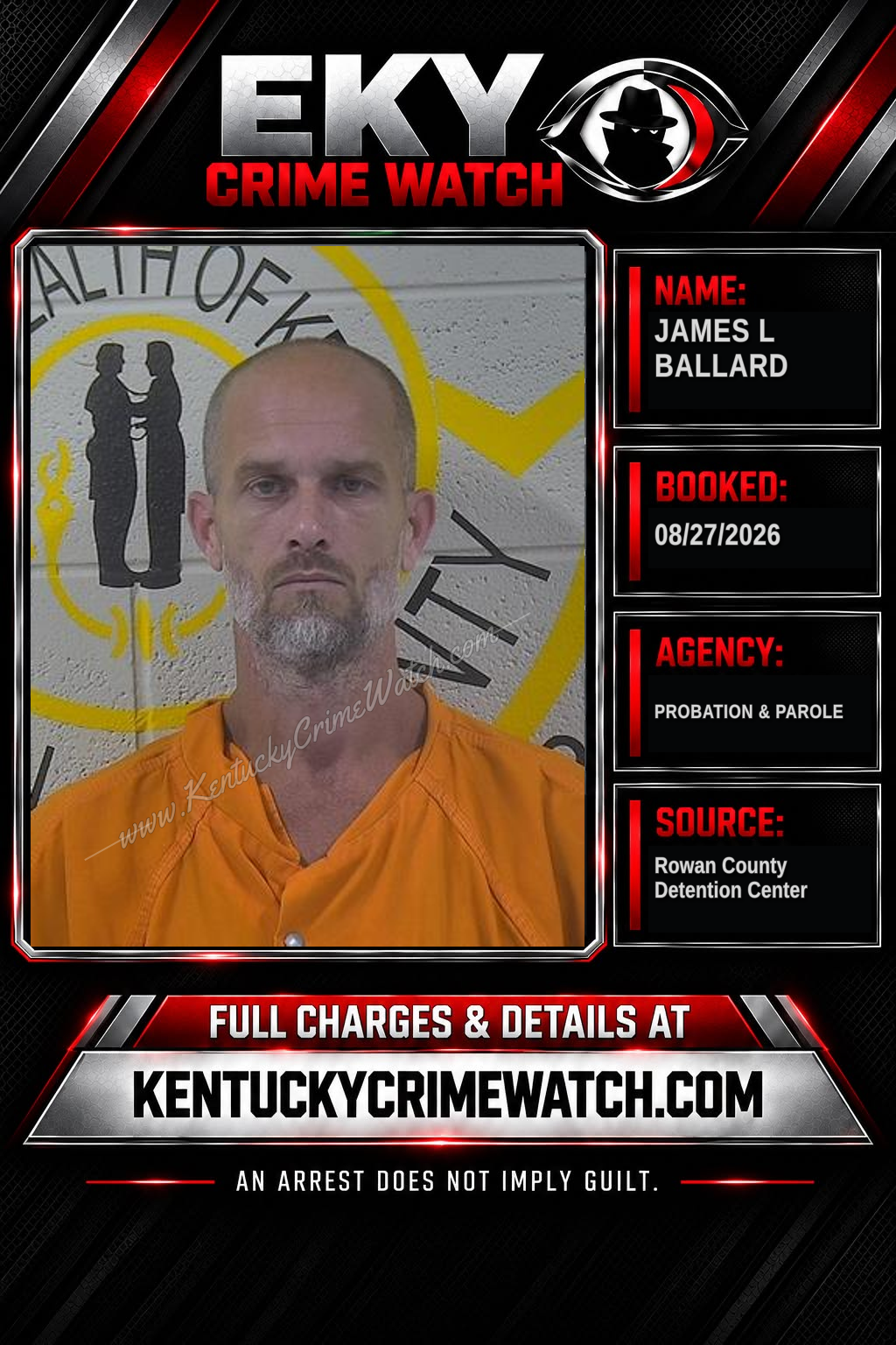 JAMES L BALLARD booking image