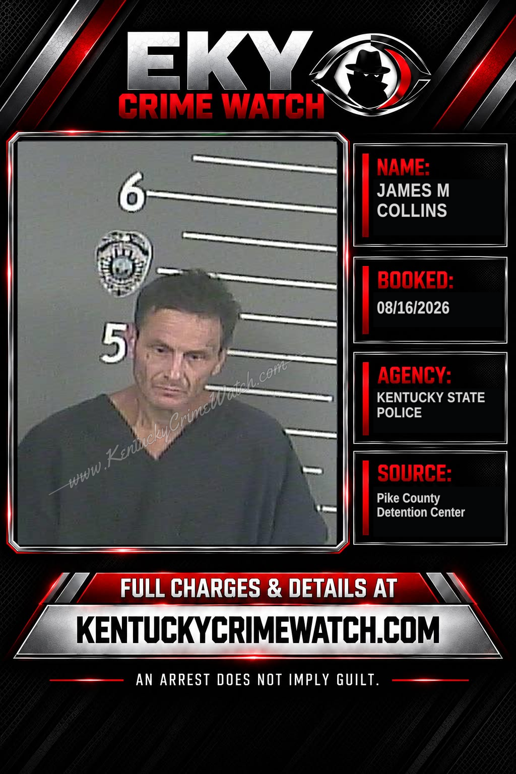 JAMES M COLLINS booking image